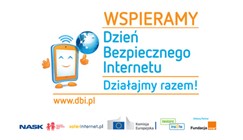 Banner. Wspieramy dzień bezpiecznego Internetu